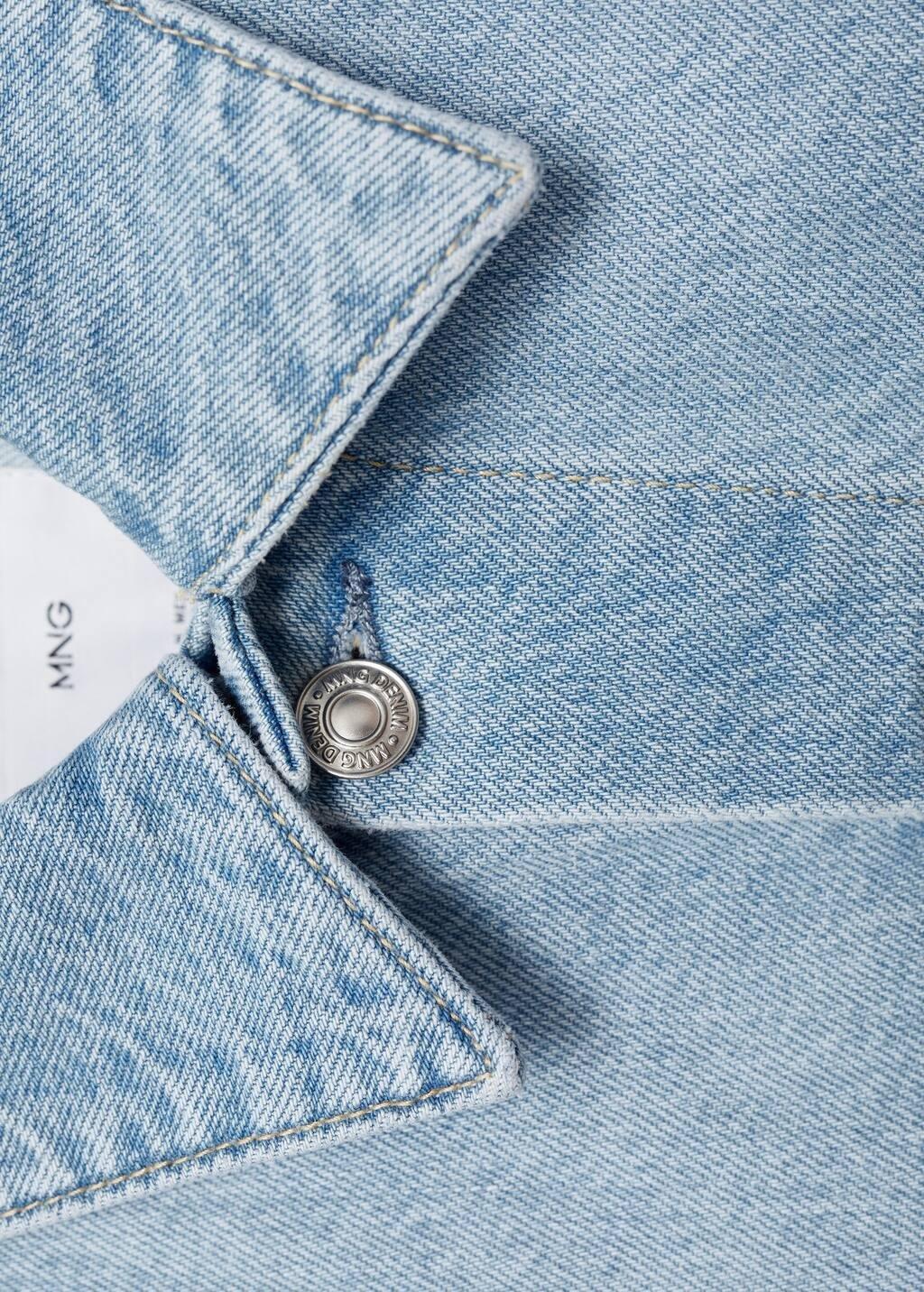 Blue Denim Jacket Pockets, , large image number 4