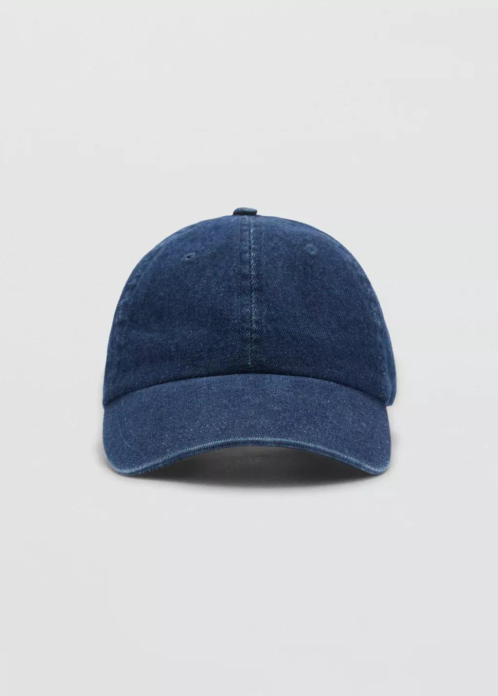 Blue Denim Cap With Visor, Open Blue, large image number 0