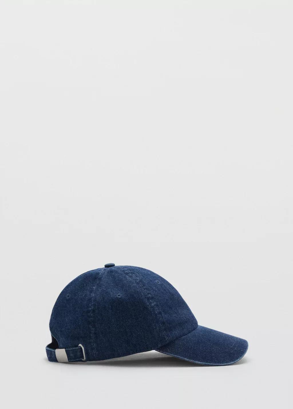 Blue Denim Cap With Visor, Open Blue, large image number 4