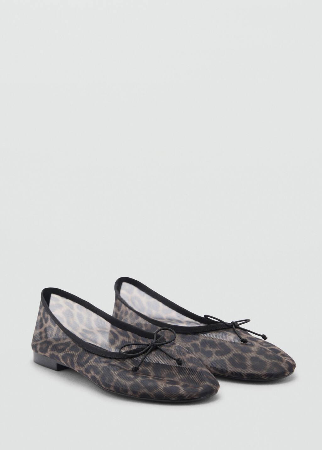 Black Leopard Semi-Transparent Ballerina, , medium