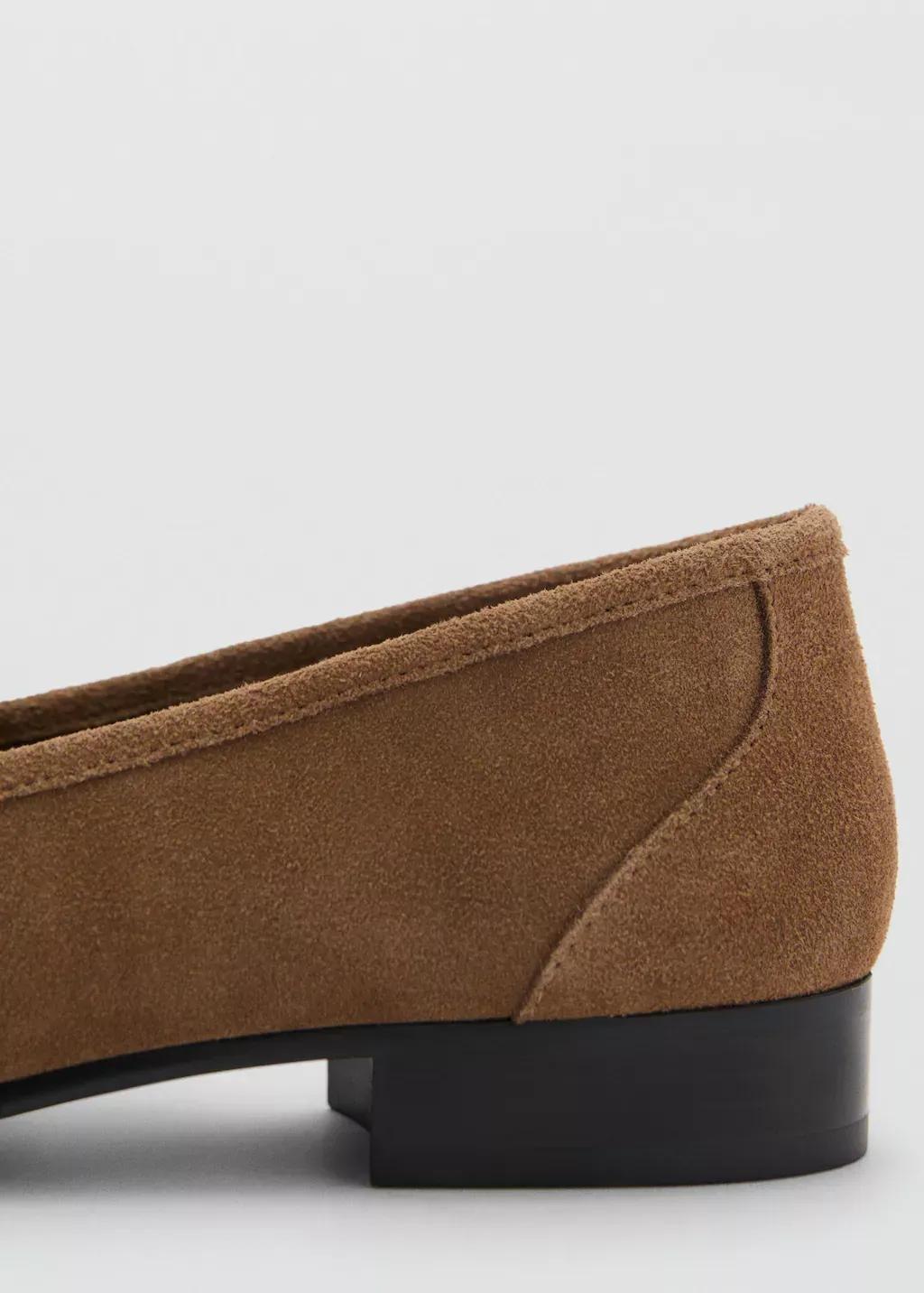 Brown Suede Moccasins With Buckle, , large image number 1