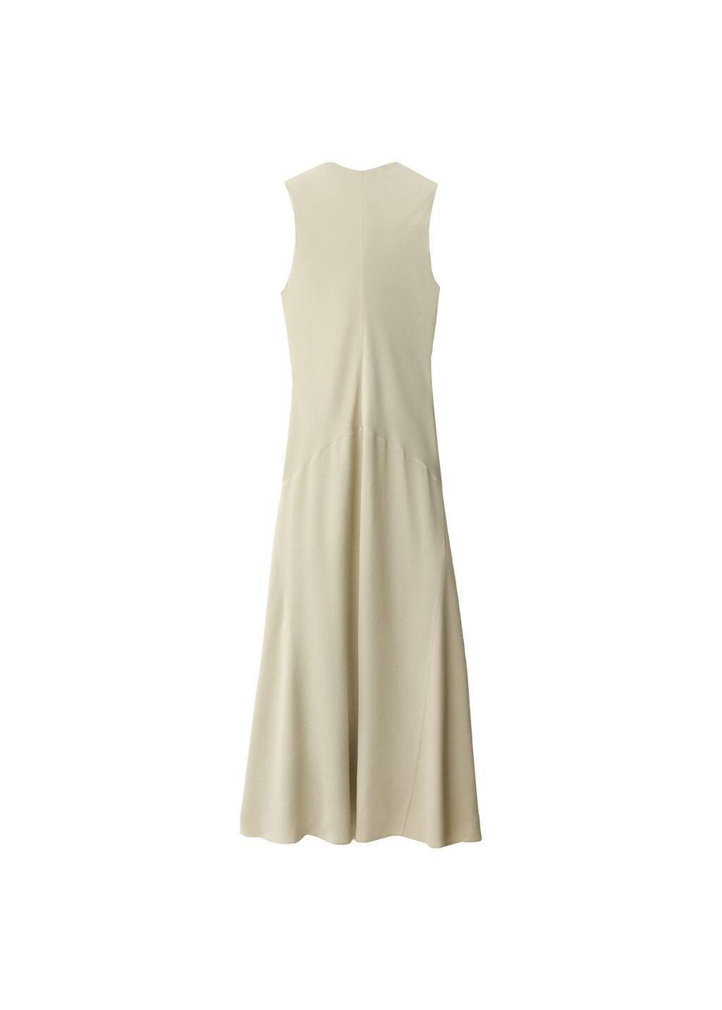 Green Satin Dress With Back Opening, , large image number 2