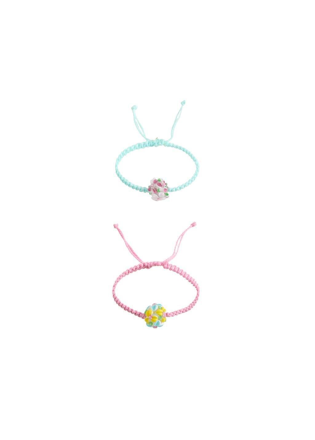 Pink Set Of 2 Matching Bracelets, Kids Girl, Pink, large image number 1