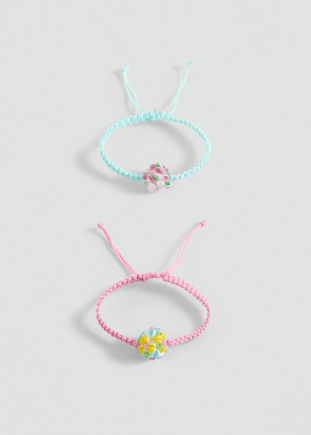 Pink Set Of 2 Matching Bracelets, Kids Girl, Pink, large image number 2