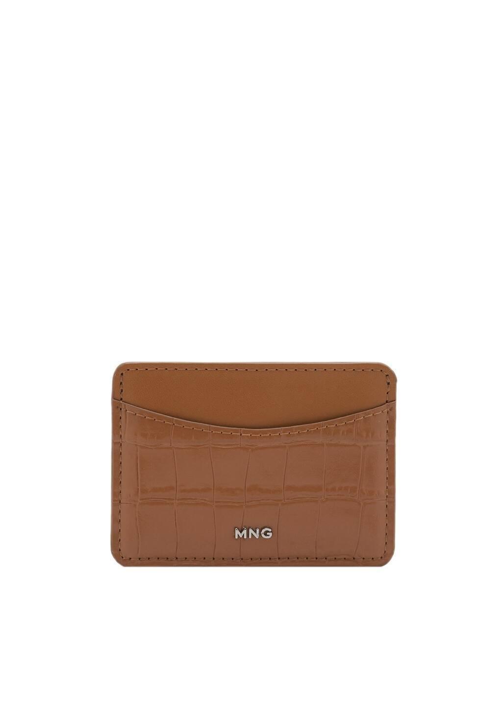 Brown Coco Leather Effect Card Holder, Medium Brown, large image number 2