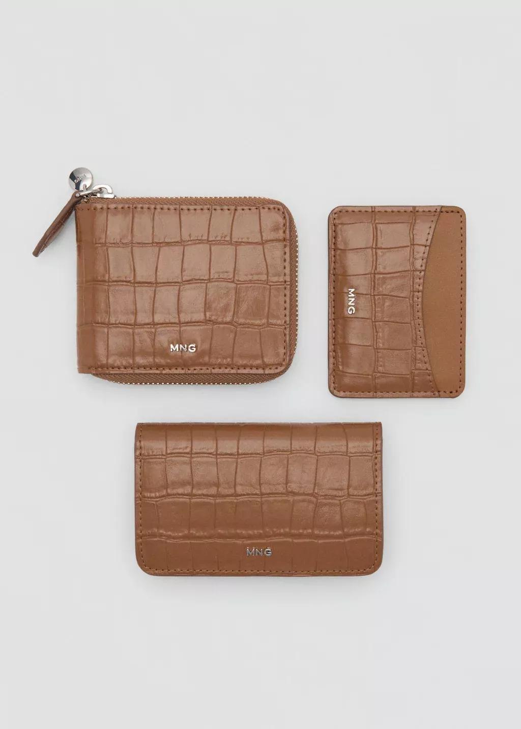 Brown Coco Leather Effect Card Holder, 0201_09, large image number 5