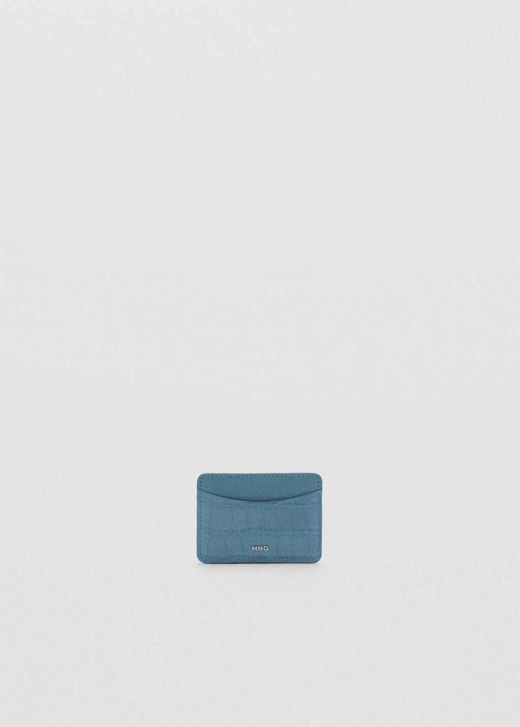 Blue Coco Leather Effect Card Holder, 0201_52, large image number 4