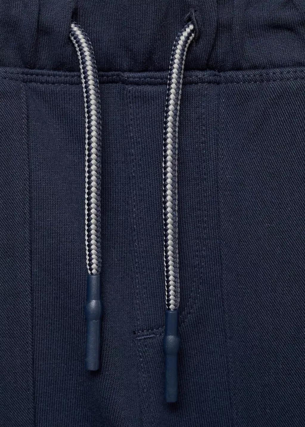 Navy Cotton Jogger-Style Trousers, Kids Boy, , large image number 2