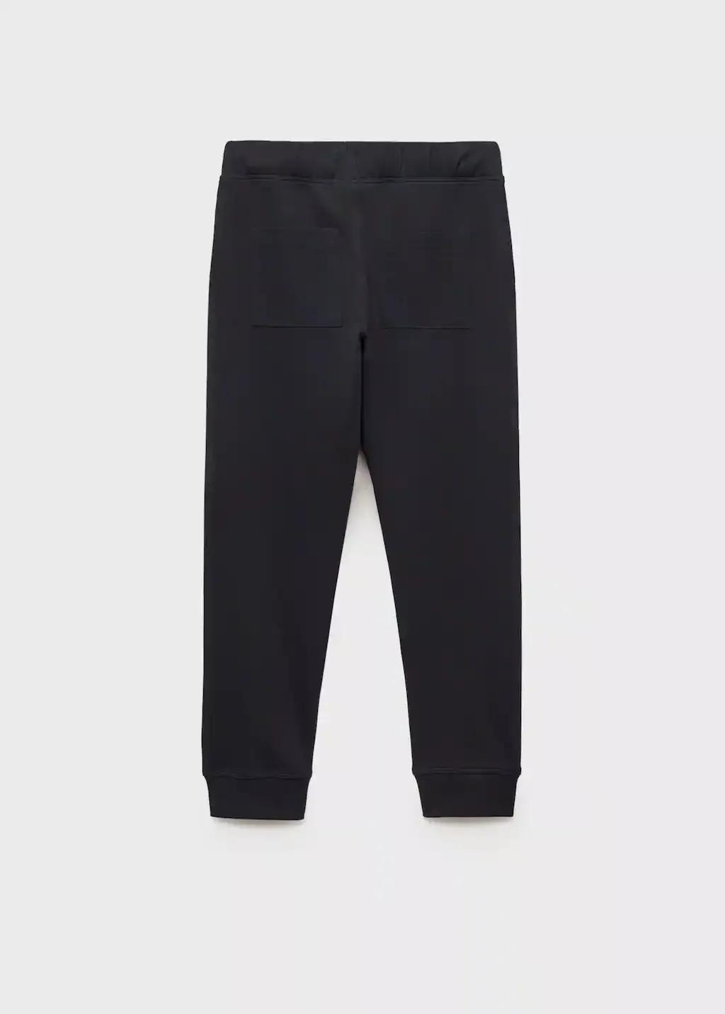 Grey Cotton Jogger-Style Trousers, Kids Boy, , large image number 1