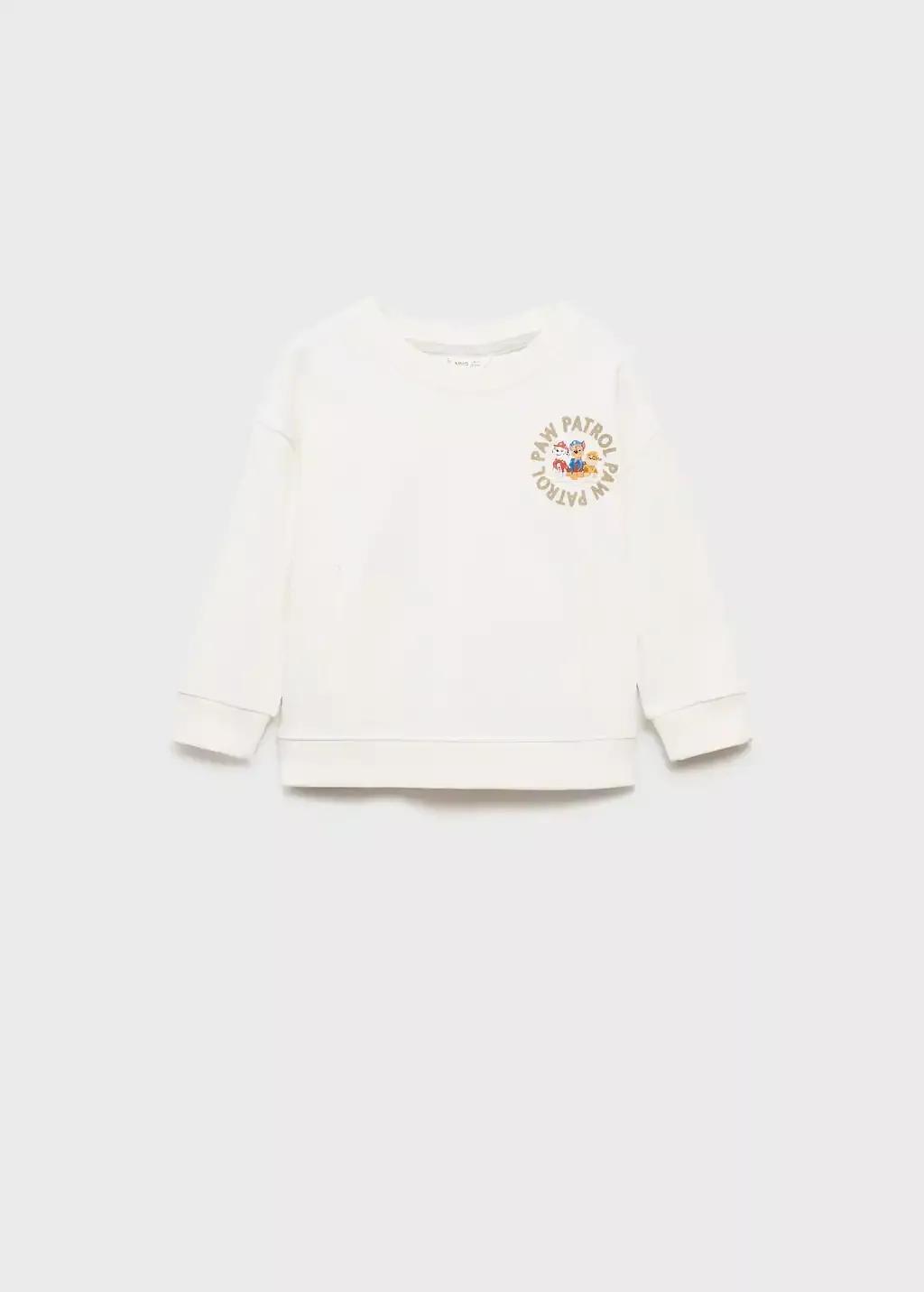 White Paw Patrol Embroidered Sweatshirt, Kids Boys, , medium