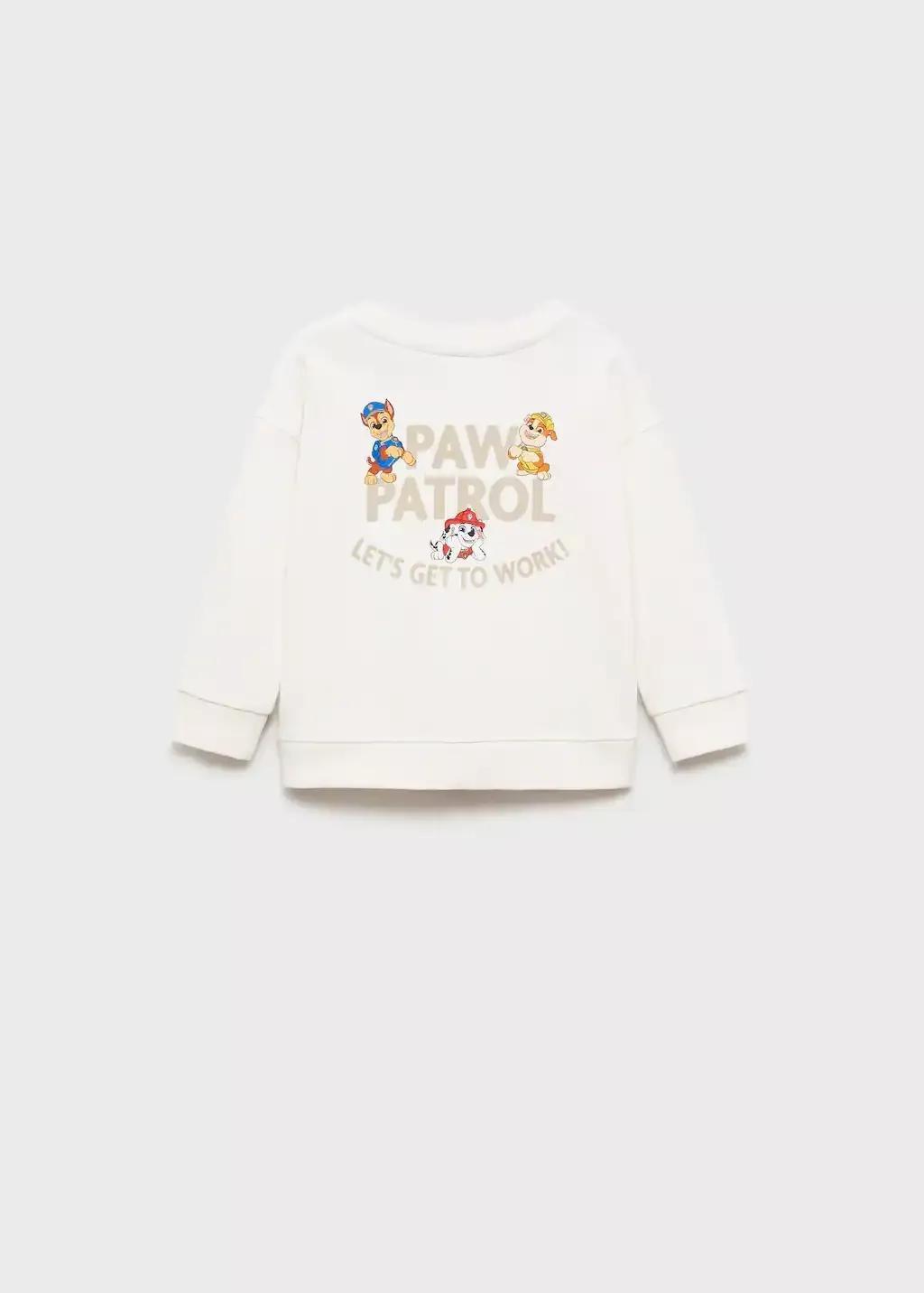 White Paw Patrol Embroidered Sweatshirt, Kids Boys, , large image number 1