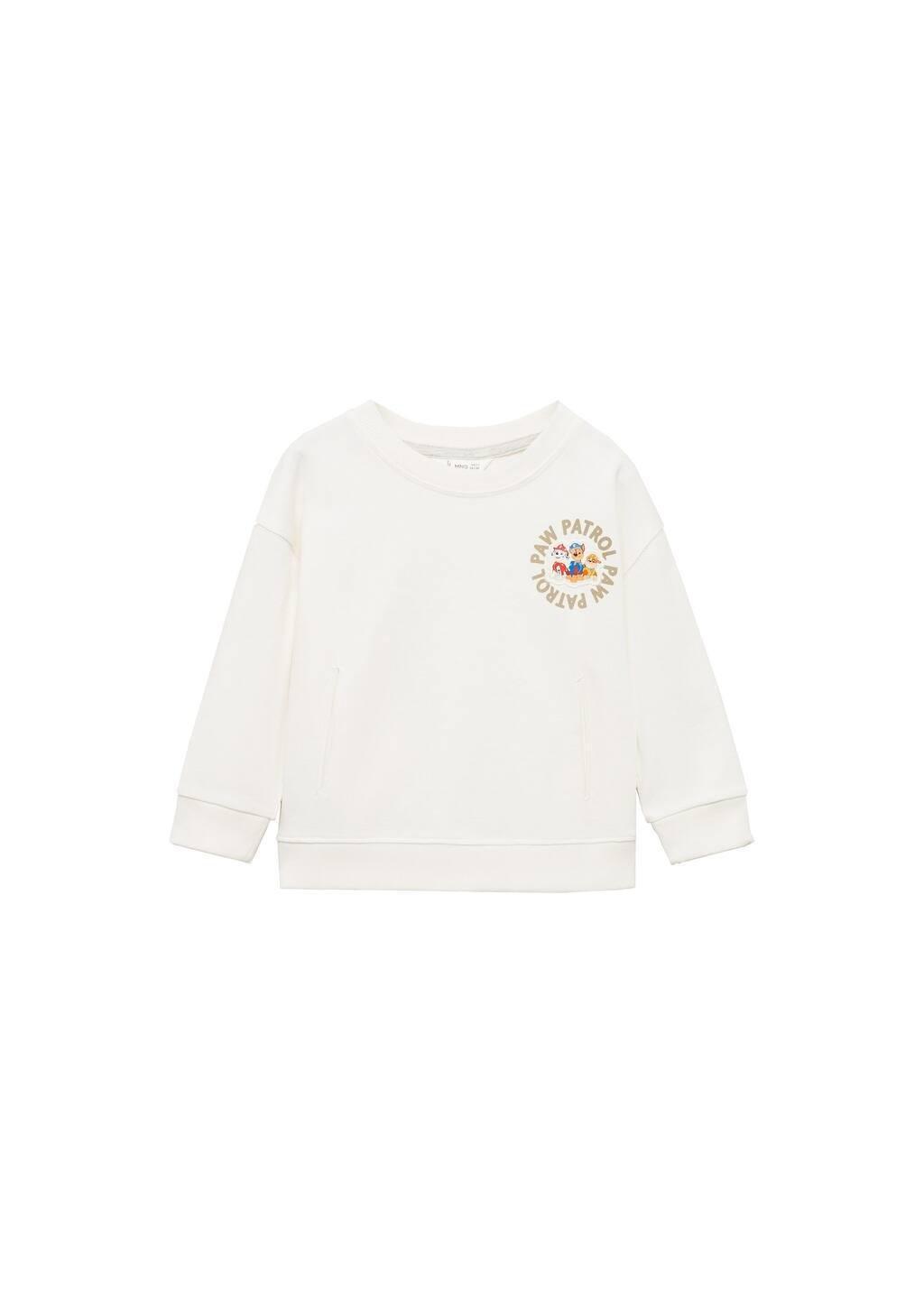 White Paw Patrol Embroidered Sweatshirt, Kids Boys, , large image number 3
