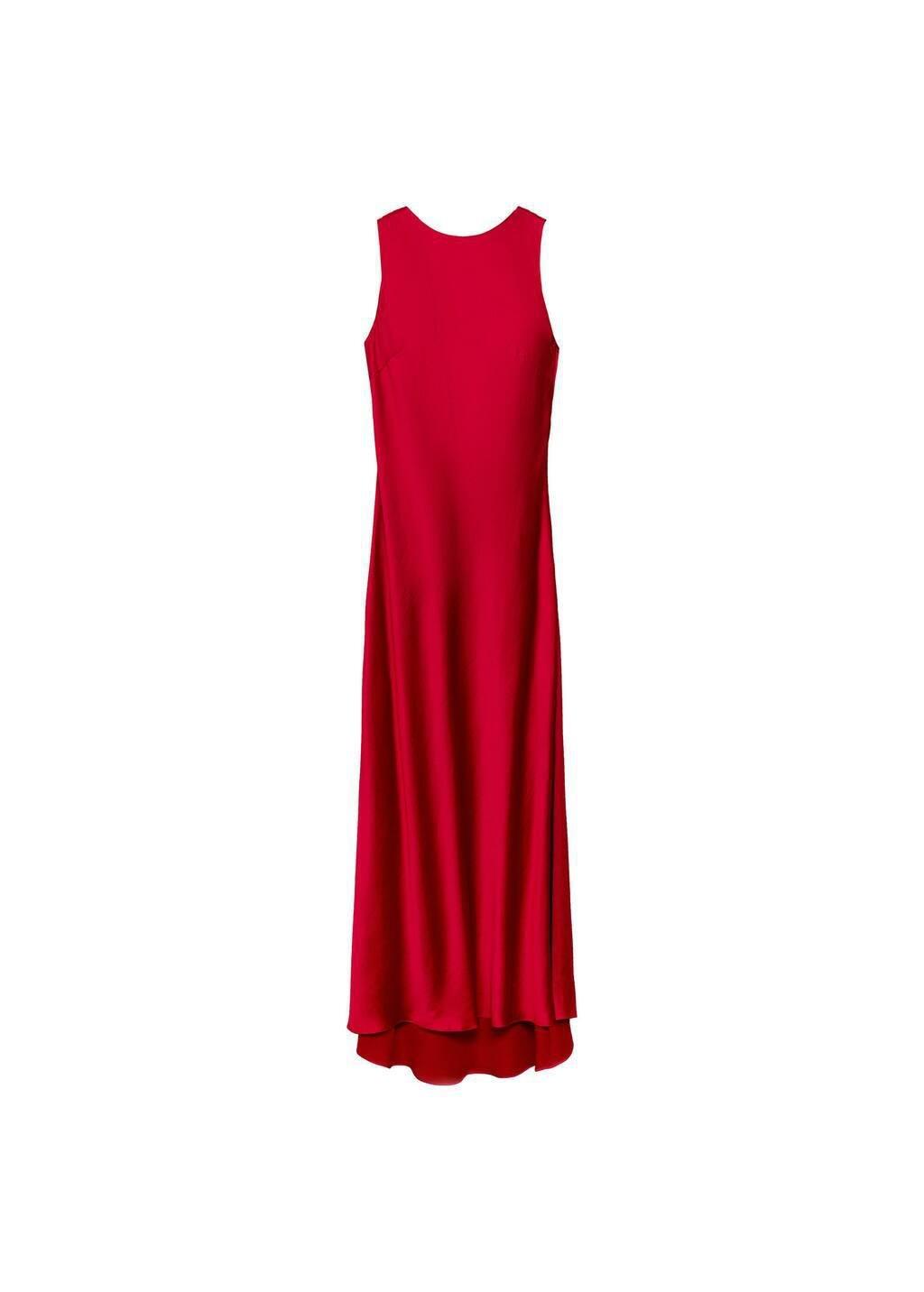 Open-back Plain Sheath Maxi Dress, , large image number 1