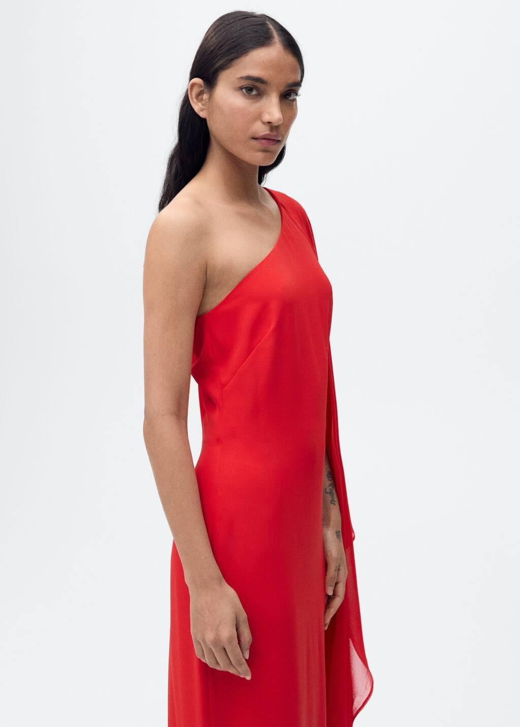 Asymmetrical Cutout Slip Party Maxi, , large image number 0