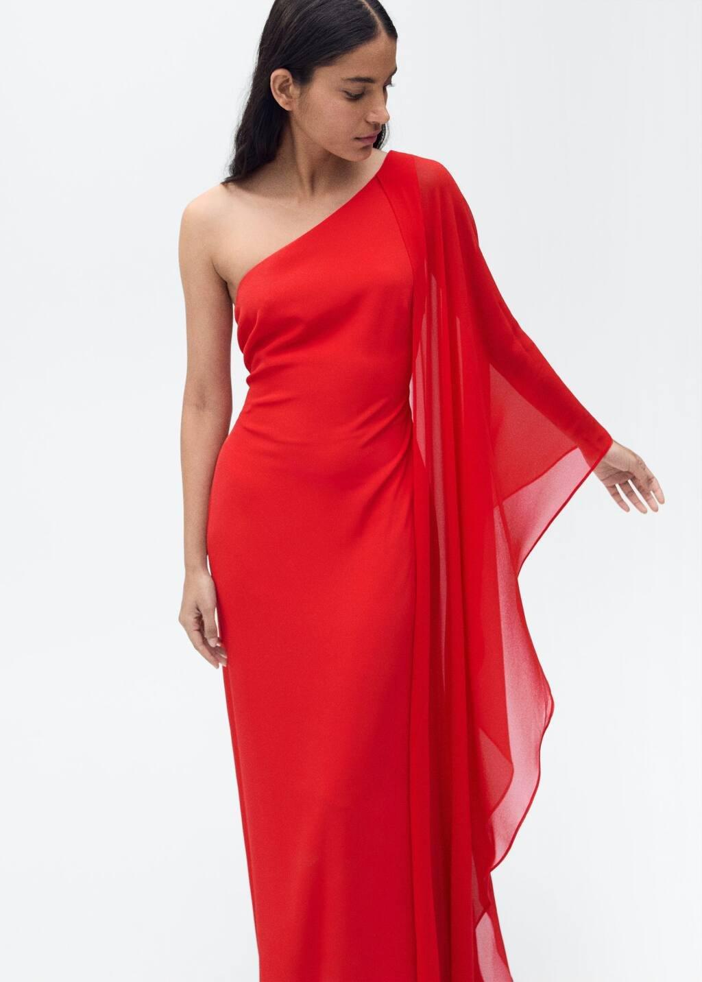 Asymmetrical Cutout Slip Party Maxi, , large image number 4