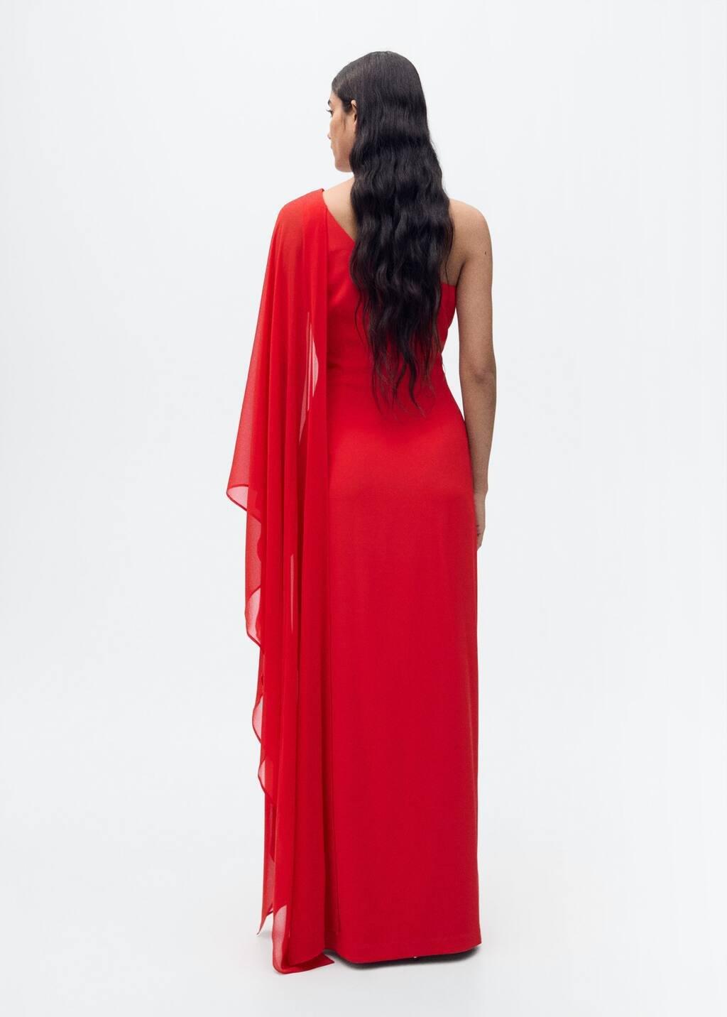 Asymmetrical Cutout Slip Party Maxi, , large image number 6