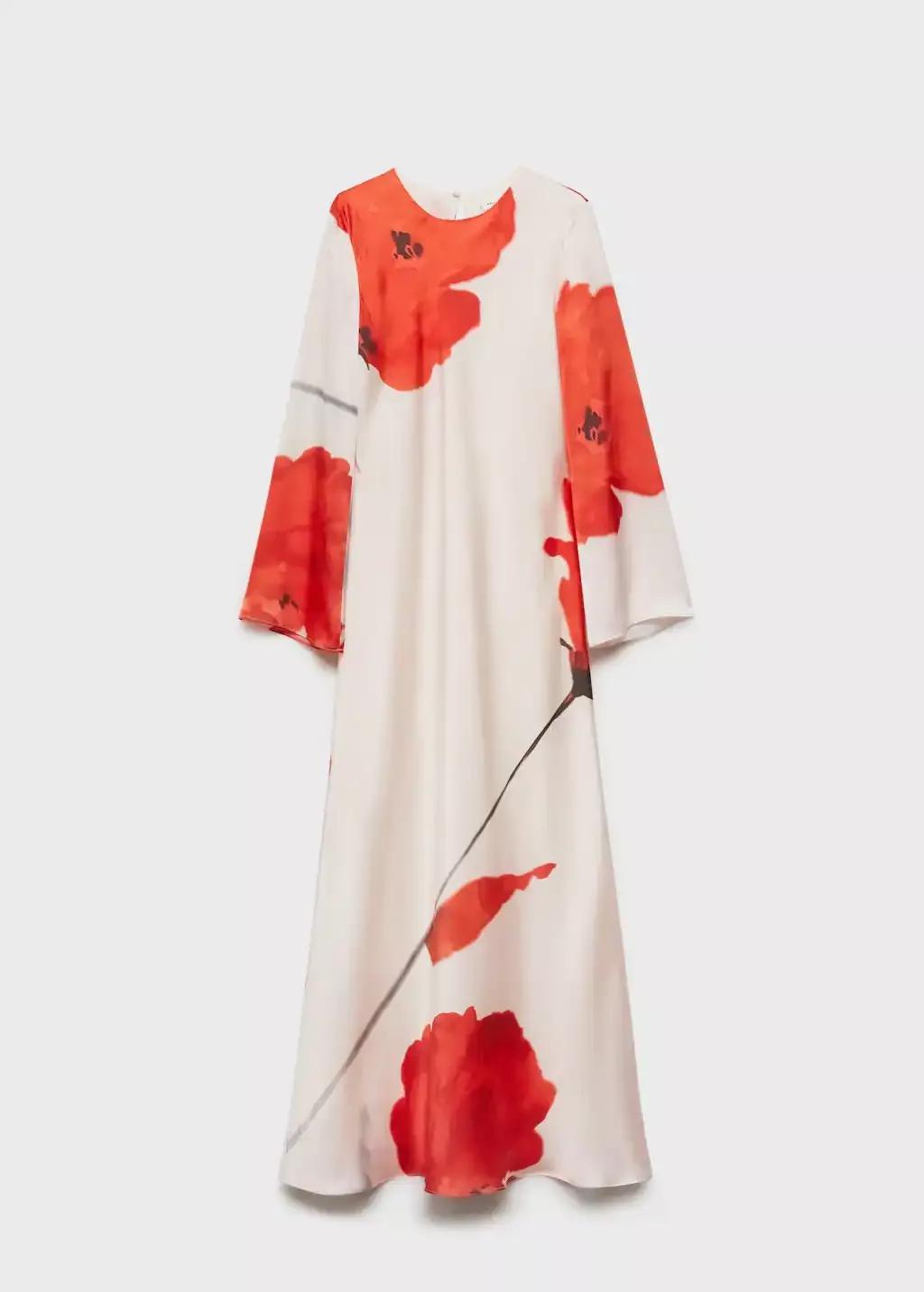 Pastel Pink Floral Sheath Maxi, , large image number 3