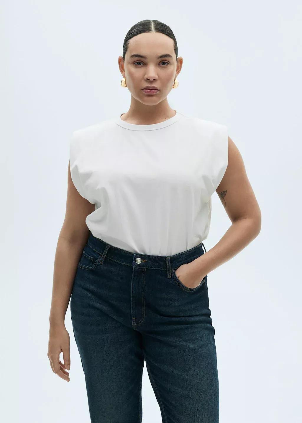 White Short-Sleeved Cotton T-Shirt, , large image number 4