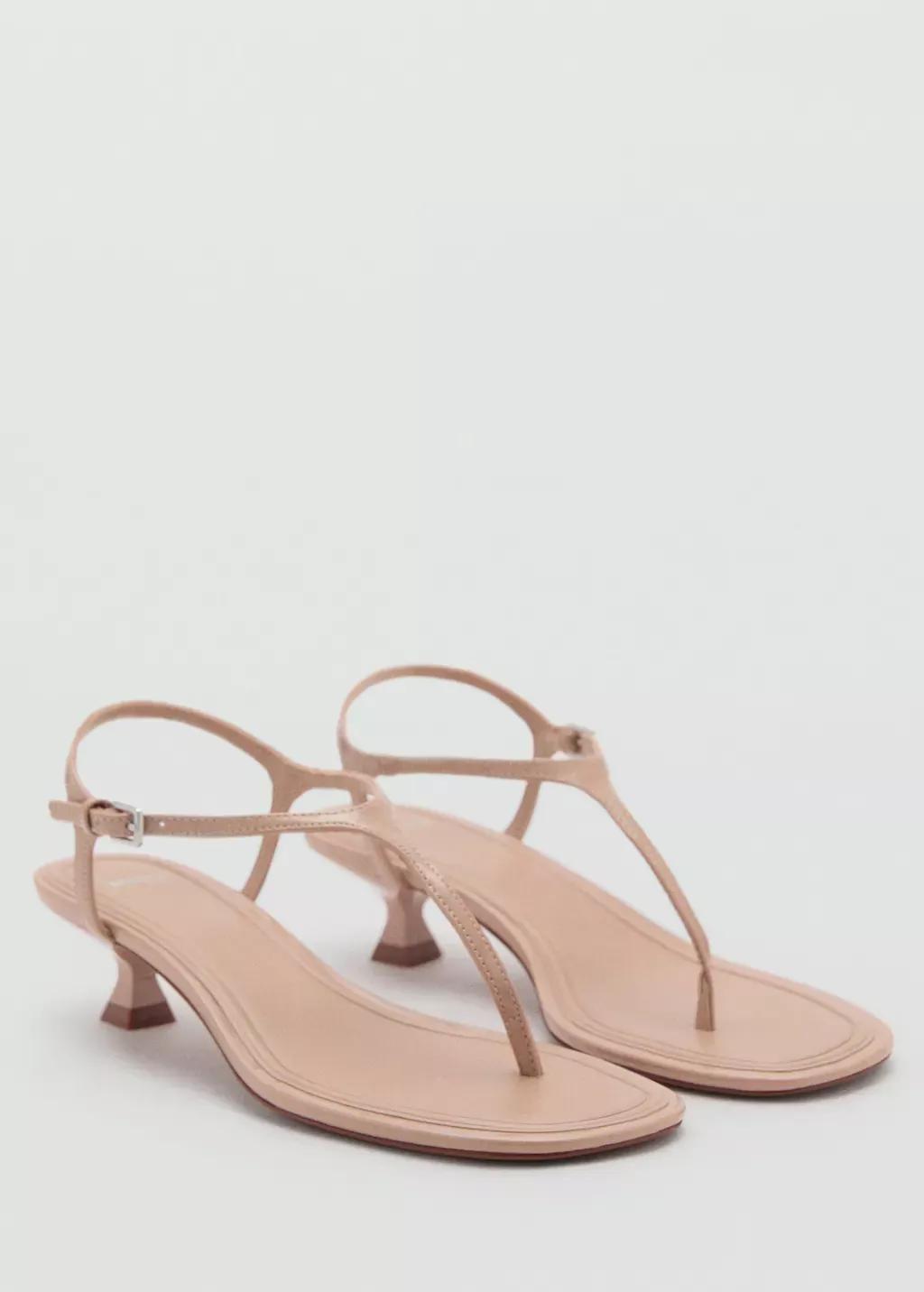 Medium Brown Heeled Sandals, , medium