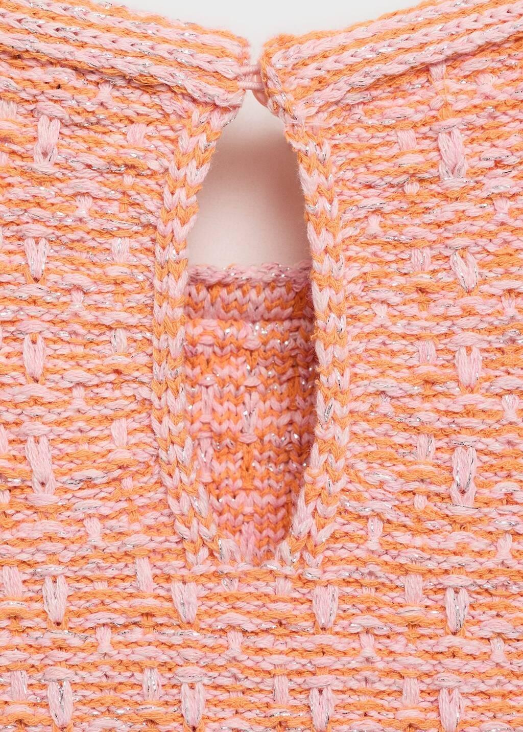 Pink Lt Pastel Short-Sleeved Tweed Jersey, , large image number 4