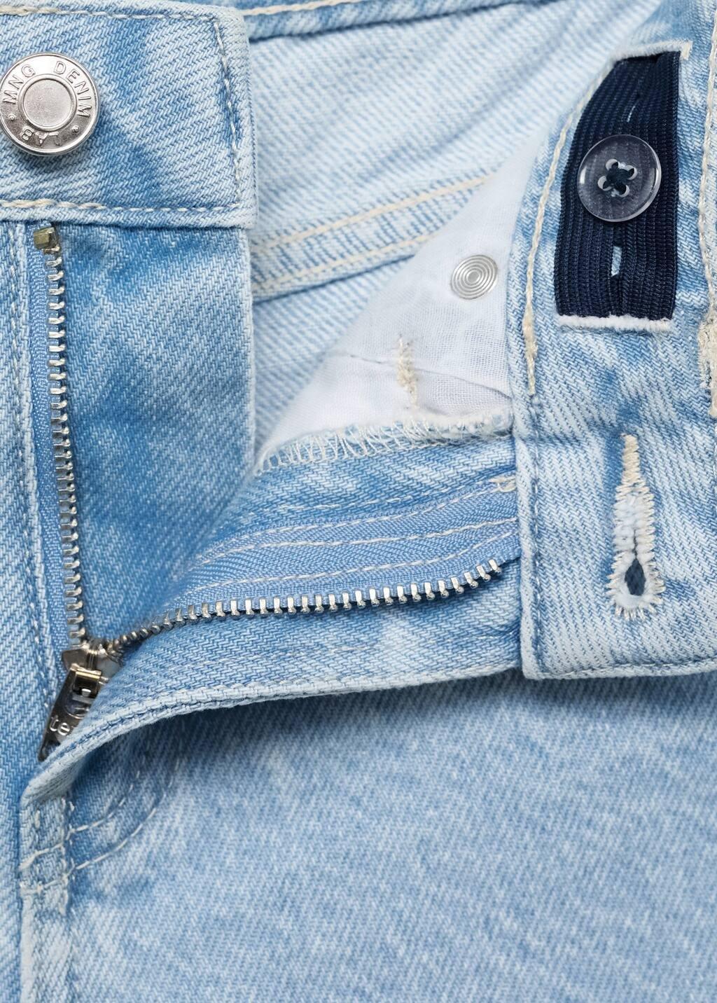 Blue Denim Shorts With Studs, Kids Girl, , large image number 5