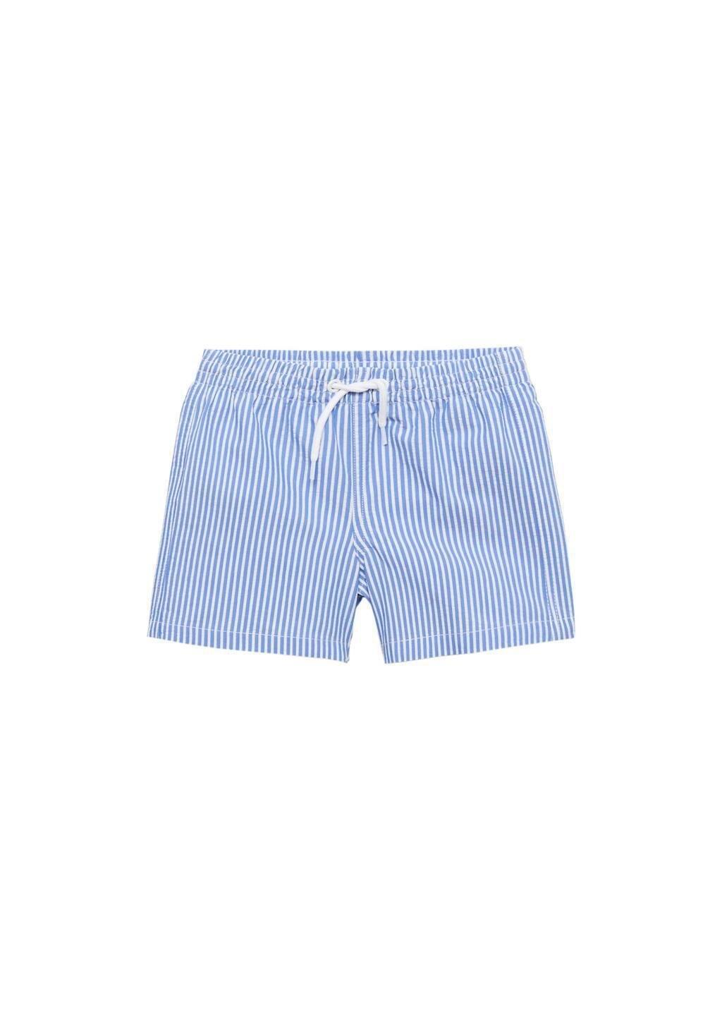 Multicolour Multistripes Striped Swim Shorts, Kids Boys, , medium