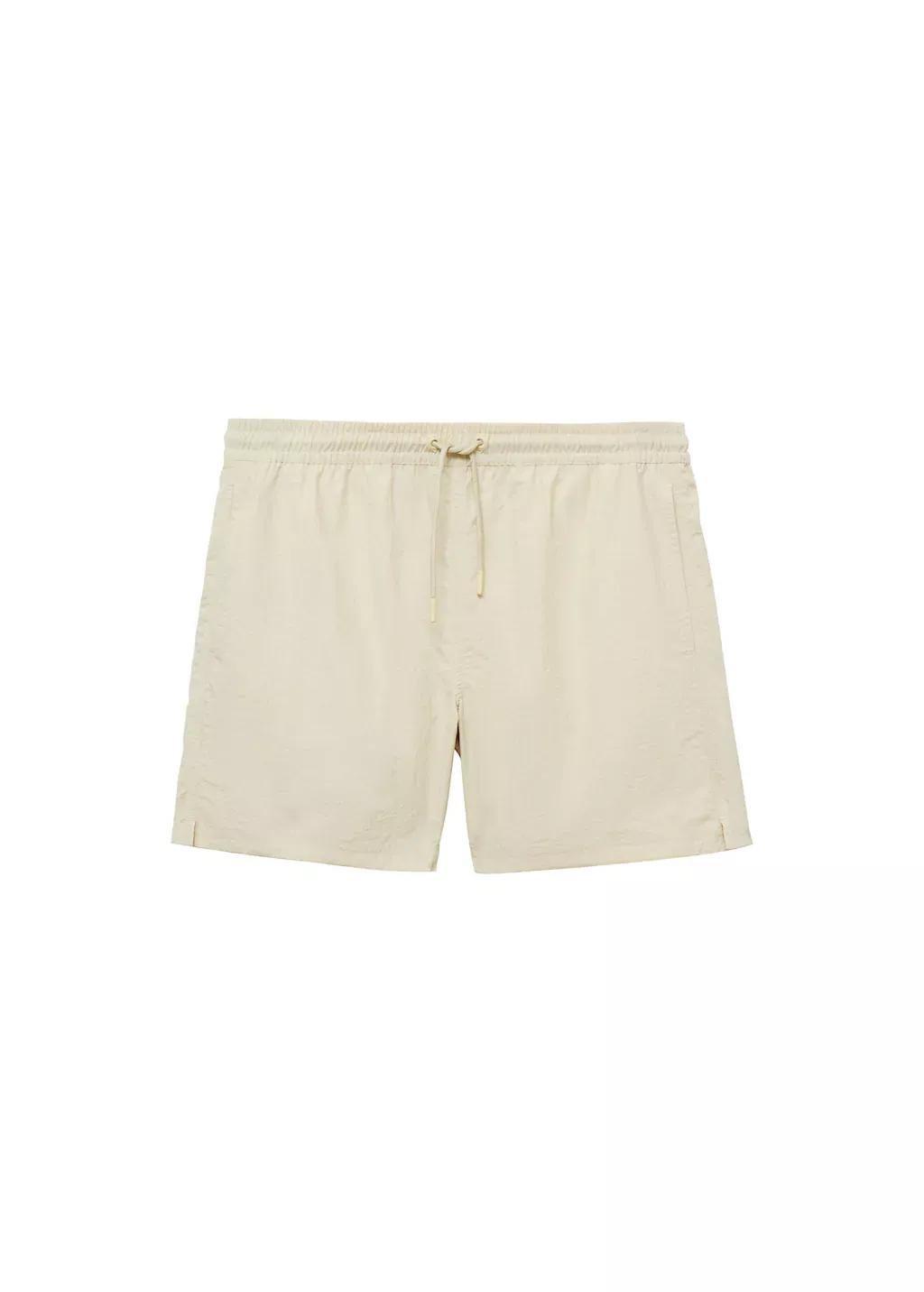 Brown Lt Pastel Basic Drawstring Swimsuit, , large image number 3
