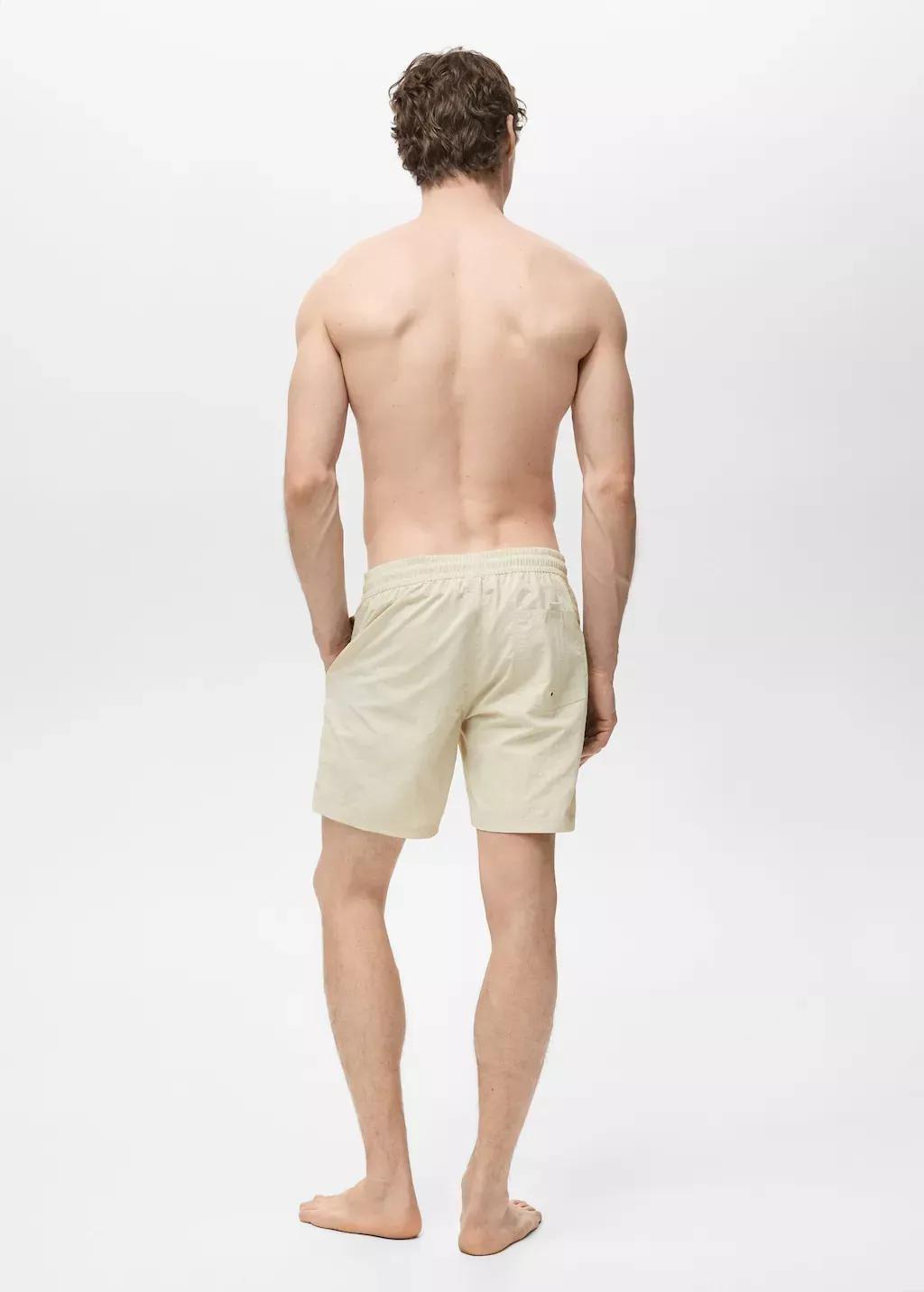 Brown Lt Pastel Basic Drawstring Swimsuit, , large image number 7