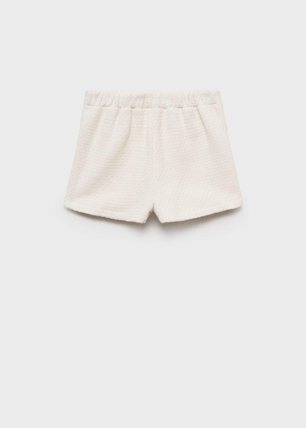 White High-waist Skort Plain Shorts, Kids Girls, , large image number 2