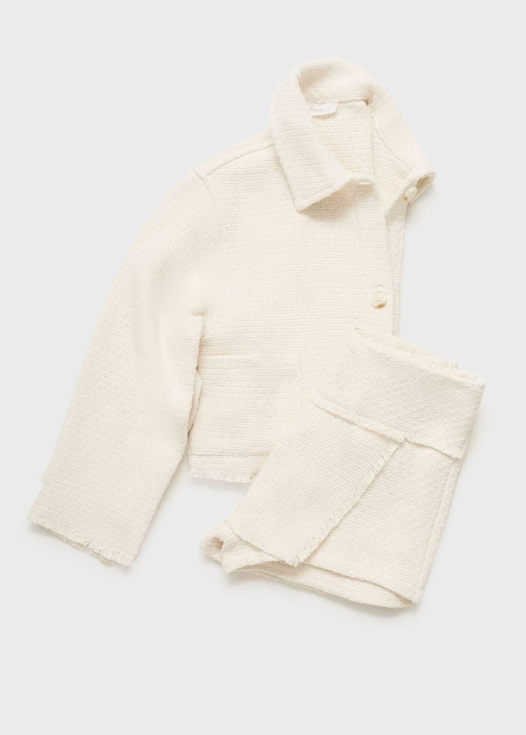 White High-waist Skort Plain Shorts, Kids Girls, , large image number 4