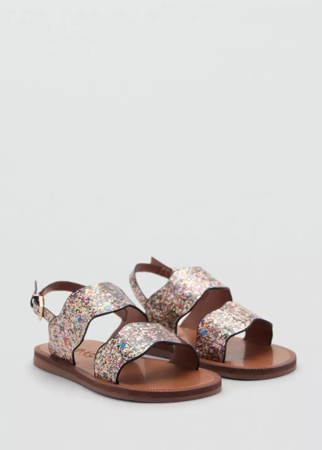 LT-PASTEL PURPLE Sandals with glitter strap, Baby Girl, , large image number 0