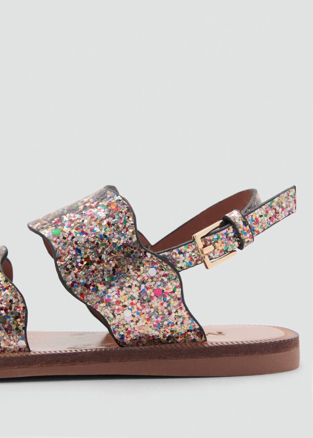 LT-PASTEL PURPLE Sandals with glitter strap, Baby Girl, , large image number 2