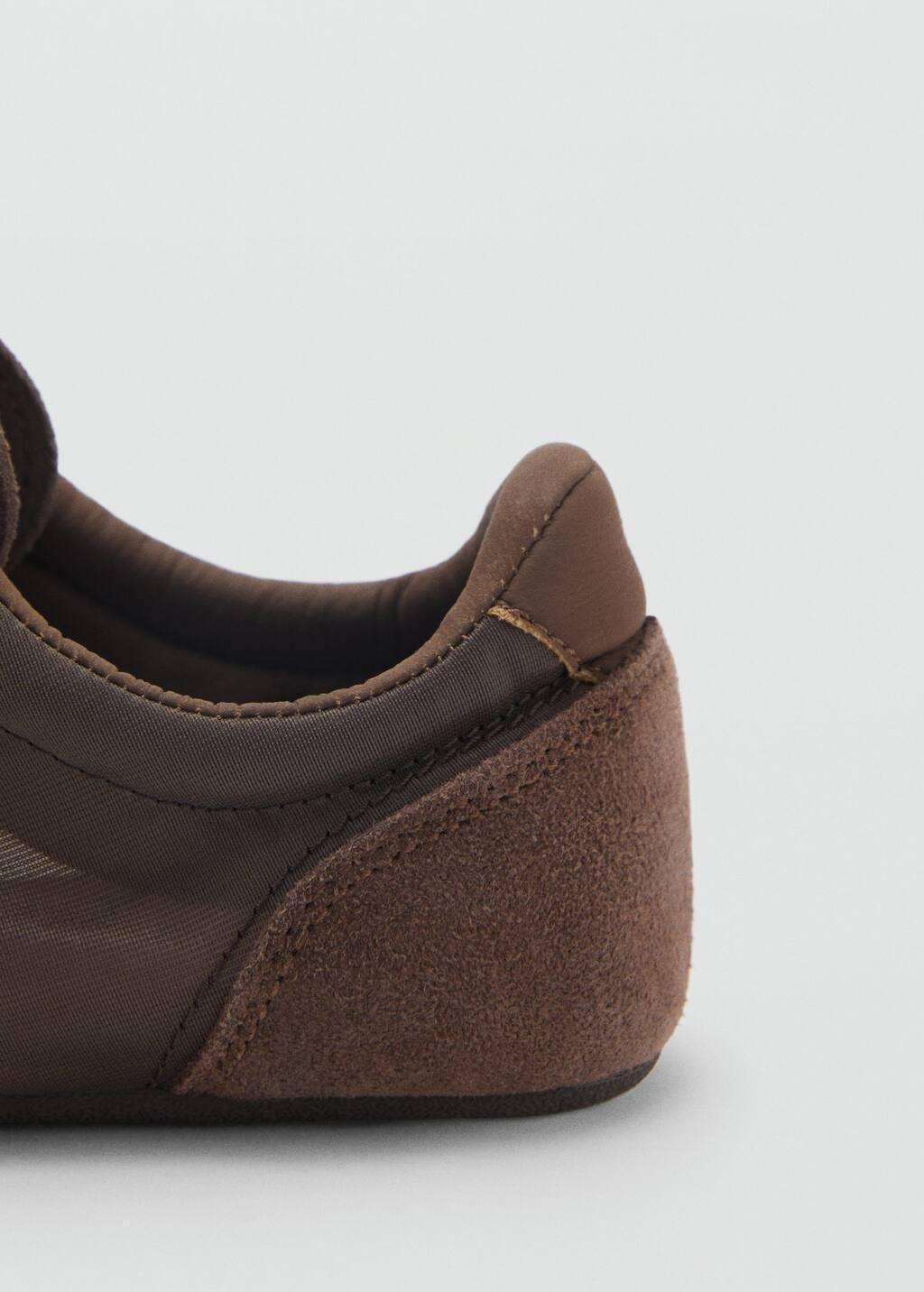 DARK BROWN Lace-up suede sneakers, , large image number 1