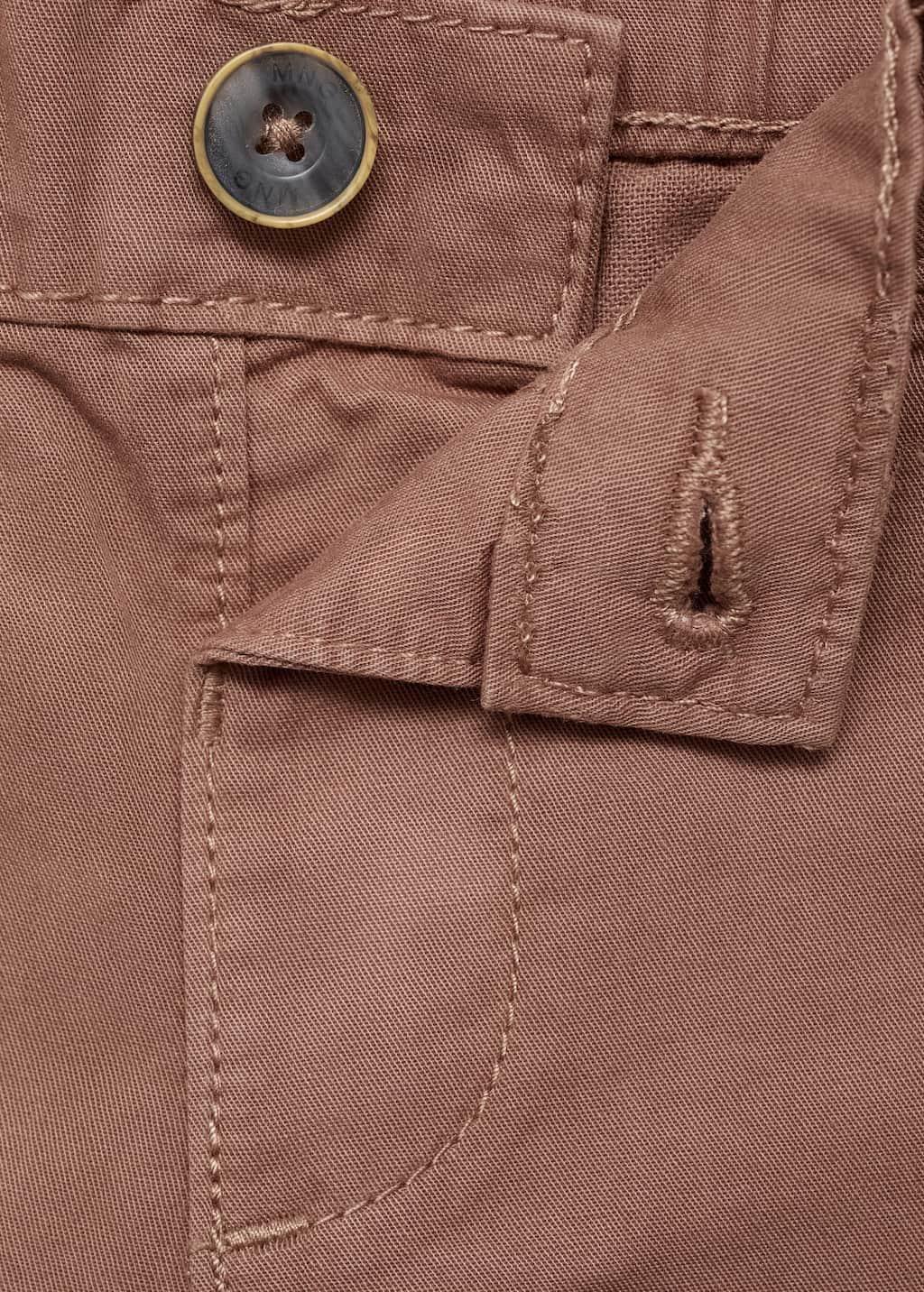 Orange Denim Bermuda Shorts, Baby Boy, , large image number 2