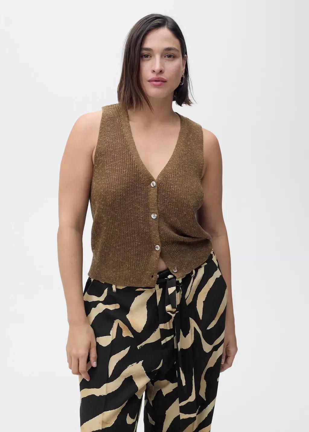 Black Printed Straight-Fit Trousers With Belt, , large image number 9