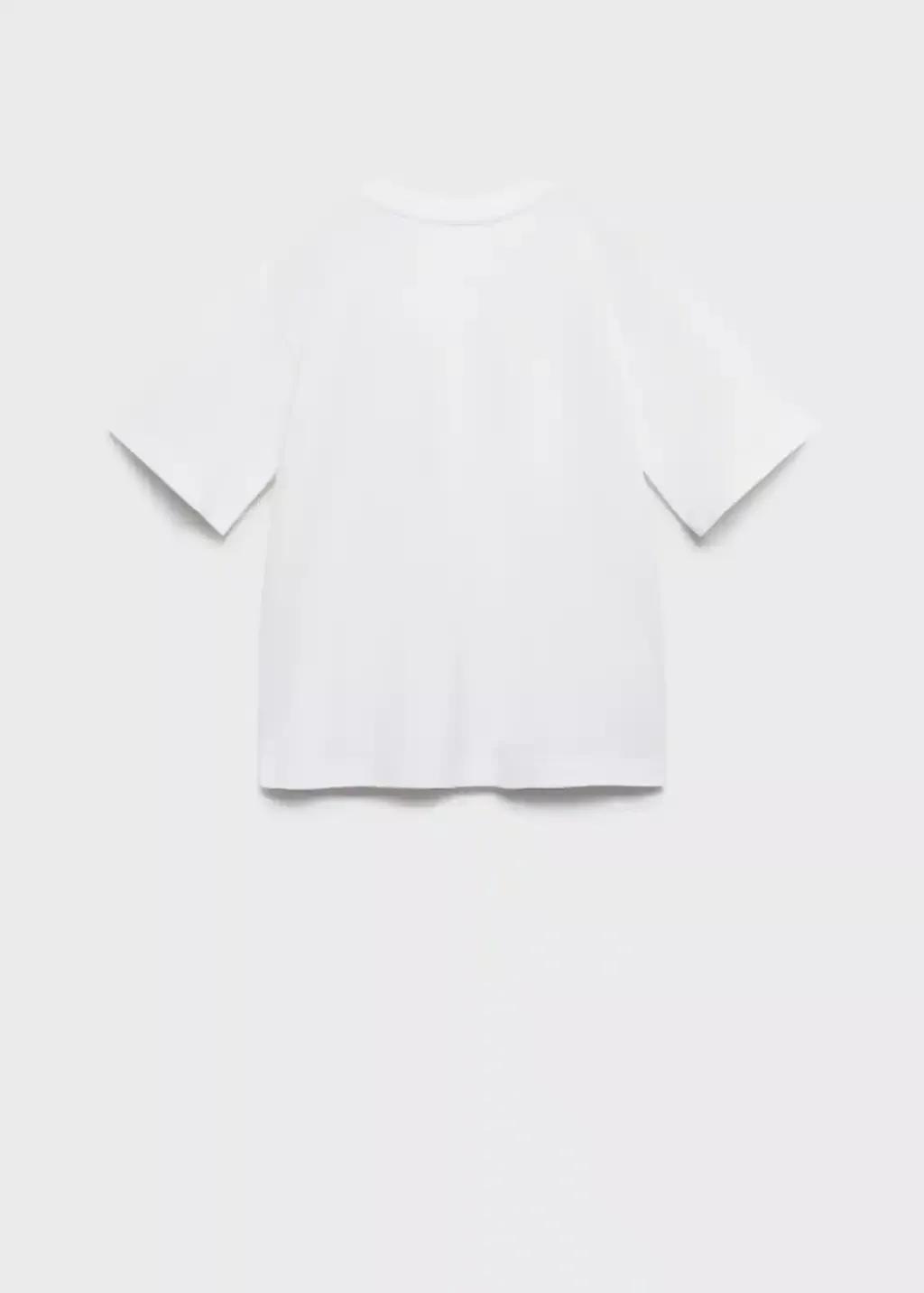 White Short-Sleeved Printed T-Shirt, Kids Boy, , large image number 1