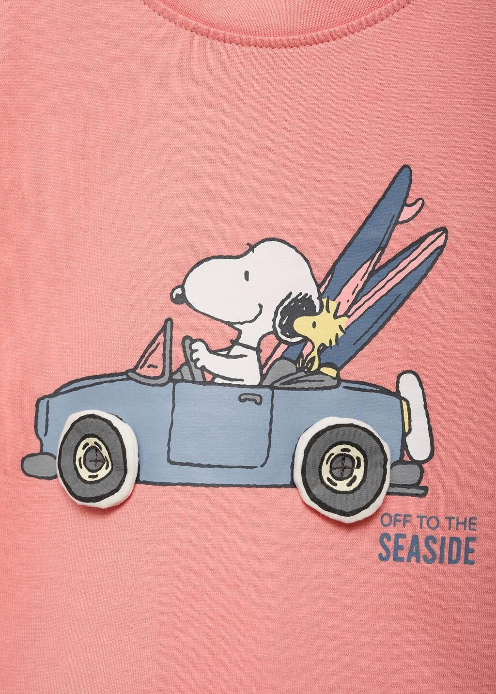 Orange Lt Pastel Snoopy Printed T-Shirt, Baby Boy, , large image number 2