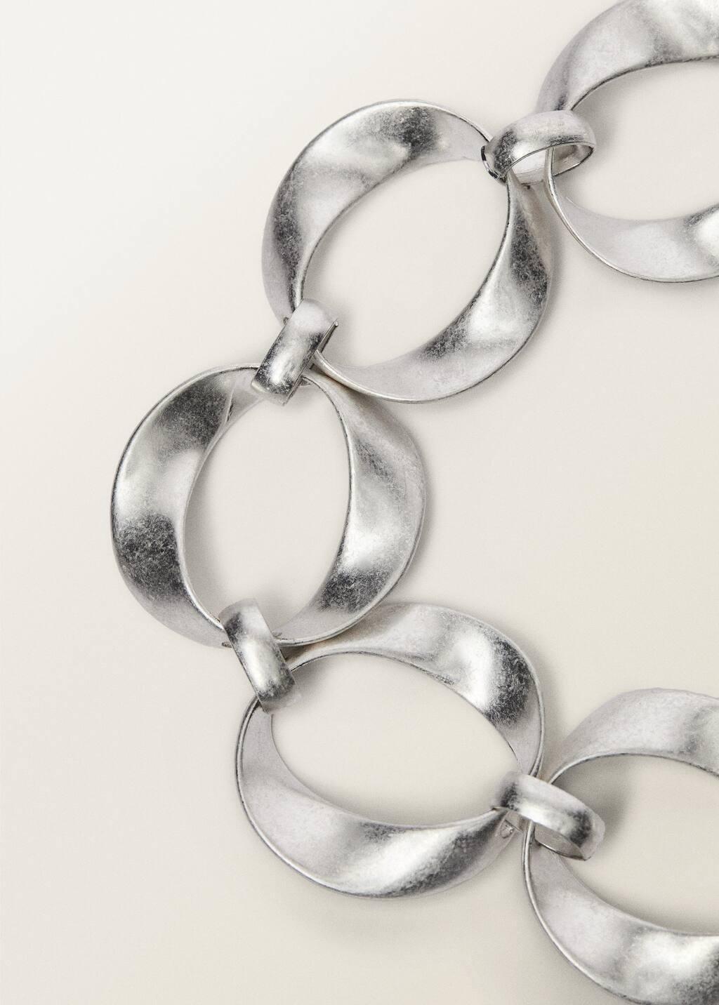 Silver Metal Hoop Belt, 0201_PL, large image number 0