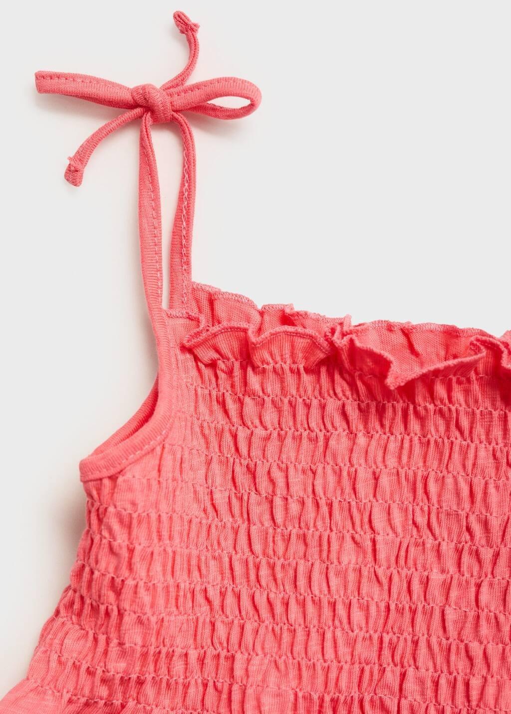 Red Ruched Strapless Top, Baby Girl, , large image number 2
