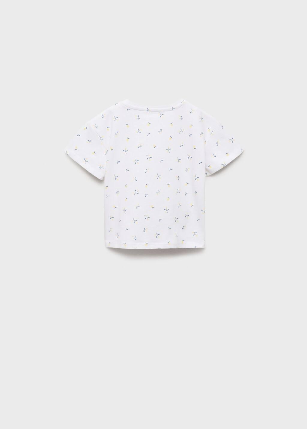 White Knot Printed T-Shirt, Baby Girl, , large image number 4