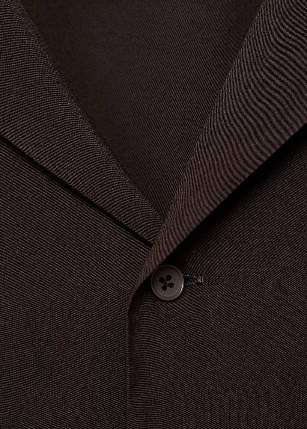 Brown Viscose Shirt With Pockets, , large image number 5