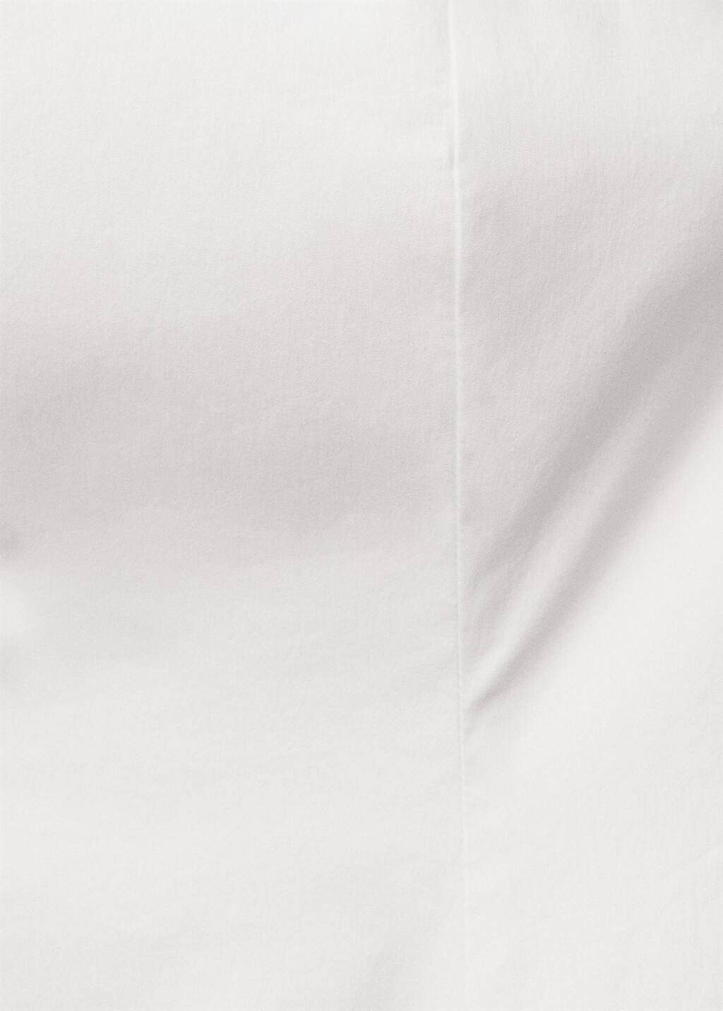 White Strapless Dress With Puffed Hem, , large image number 3