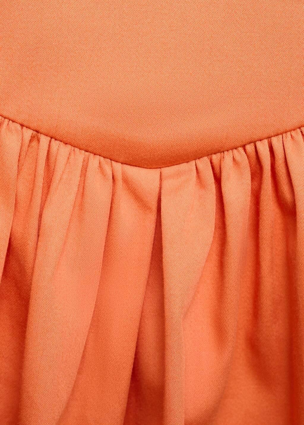 ORANGE Strapless balloon dress, , large image number 4
