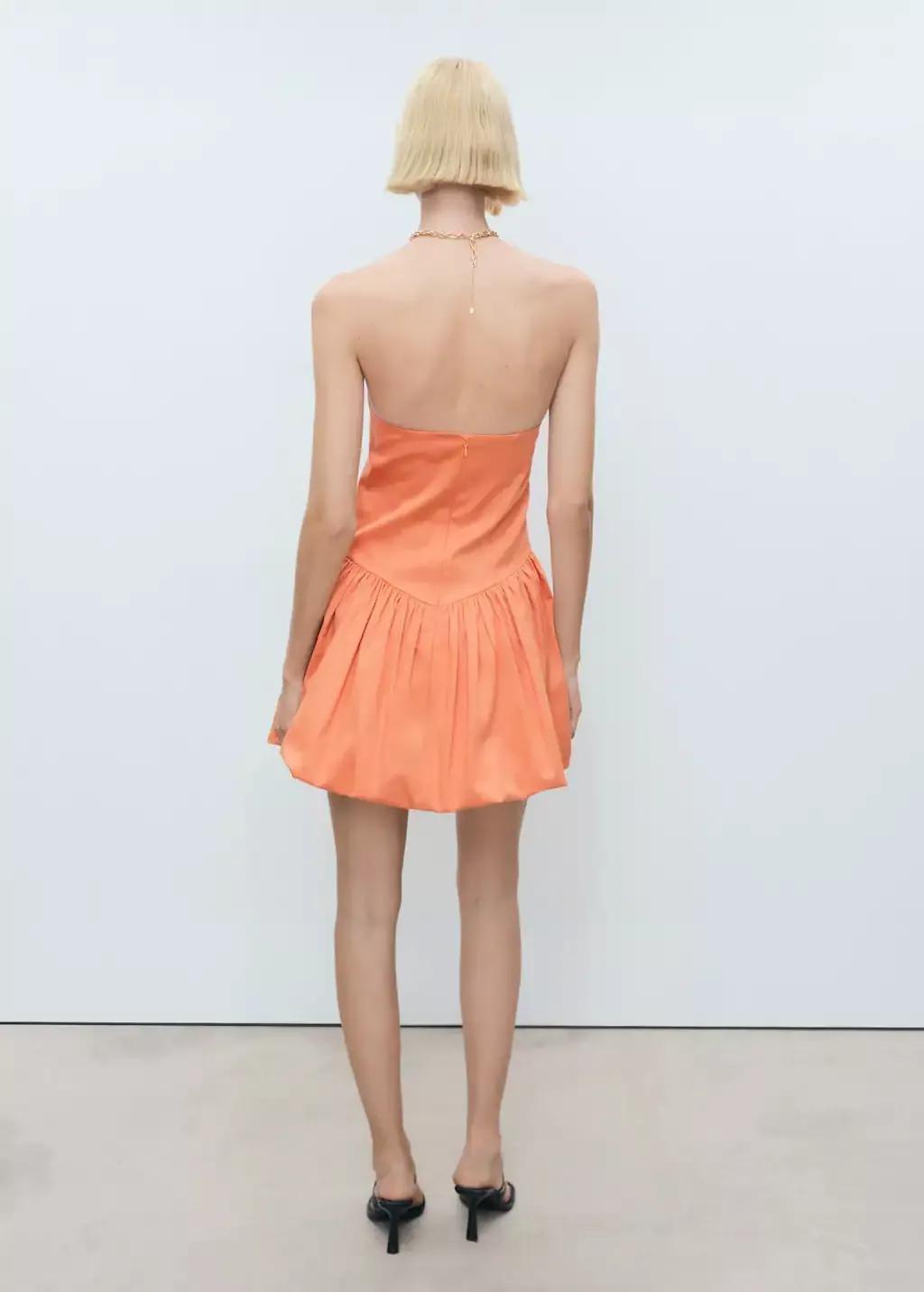 ORANGE Strapless balloon dress, , large image number 5
