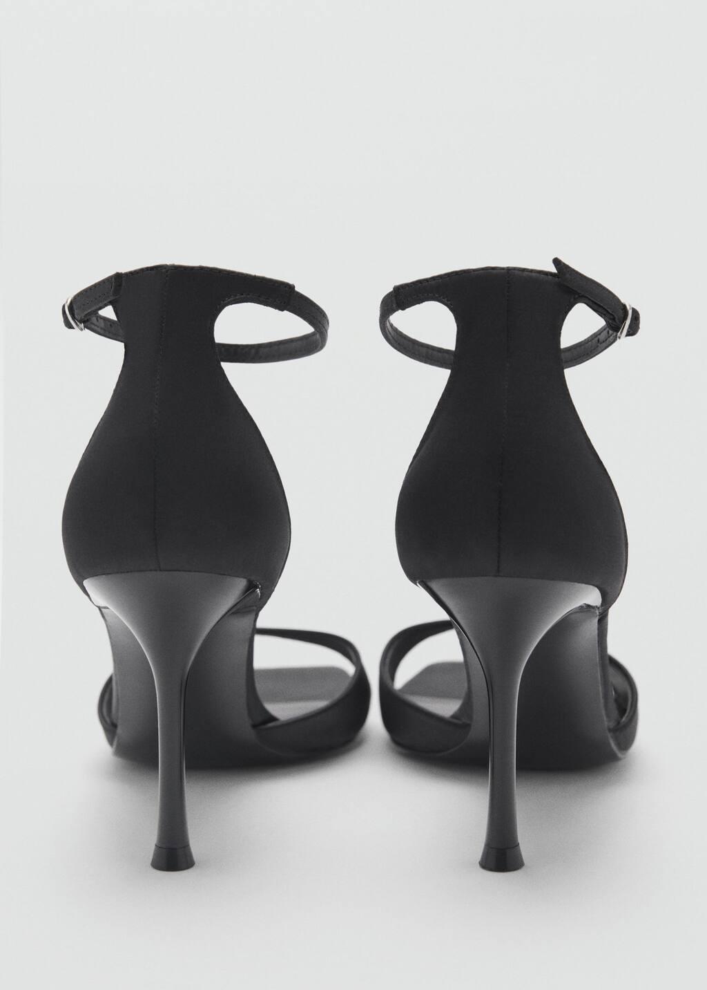 Black Sling Back Heel Shoes, , large image number 1