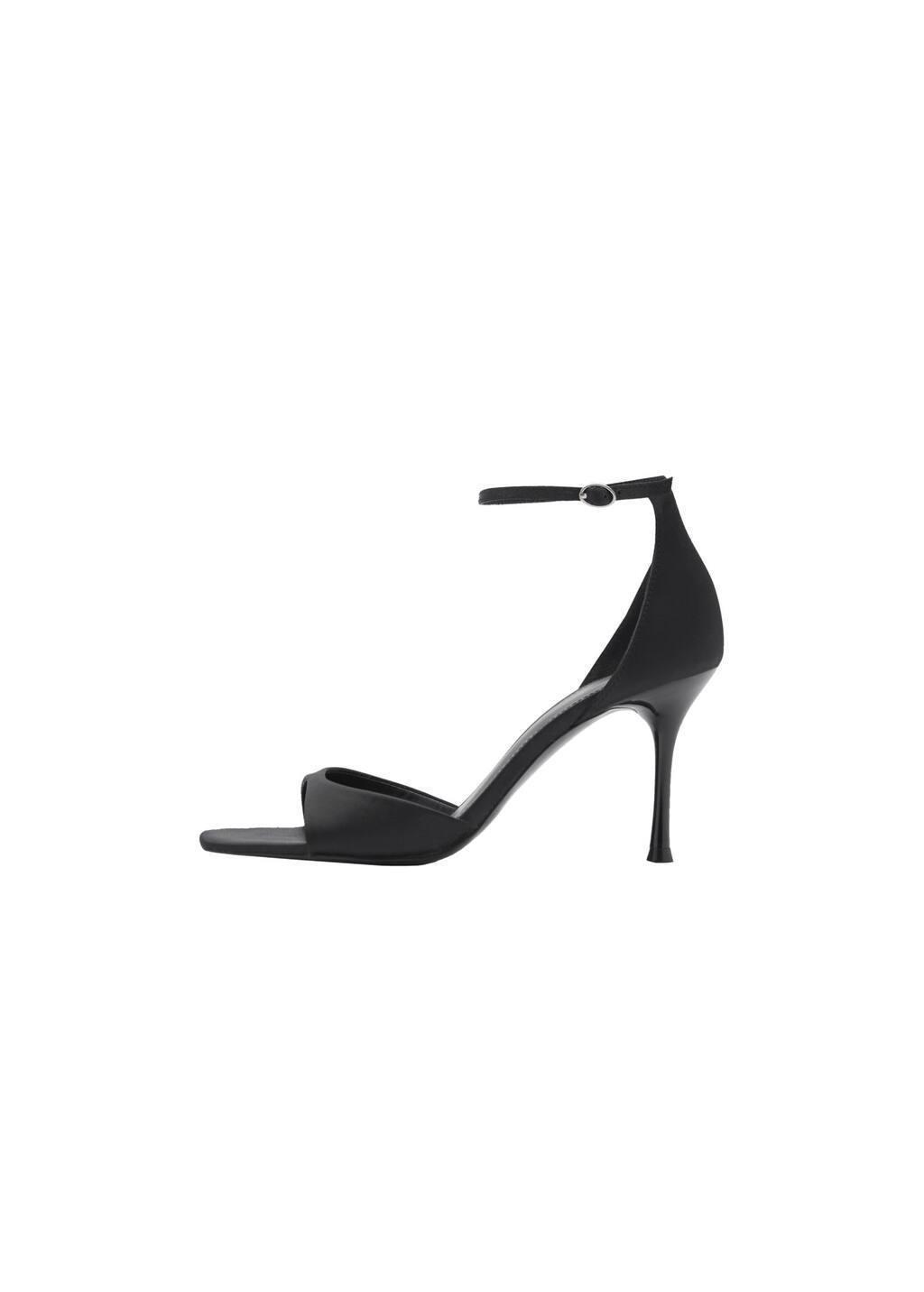 Black Sling Back Heel Shoes, , large image number 2