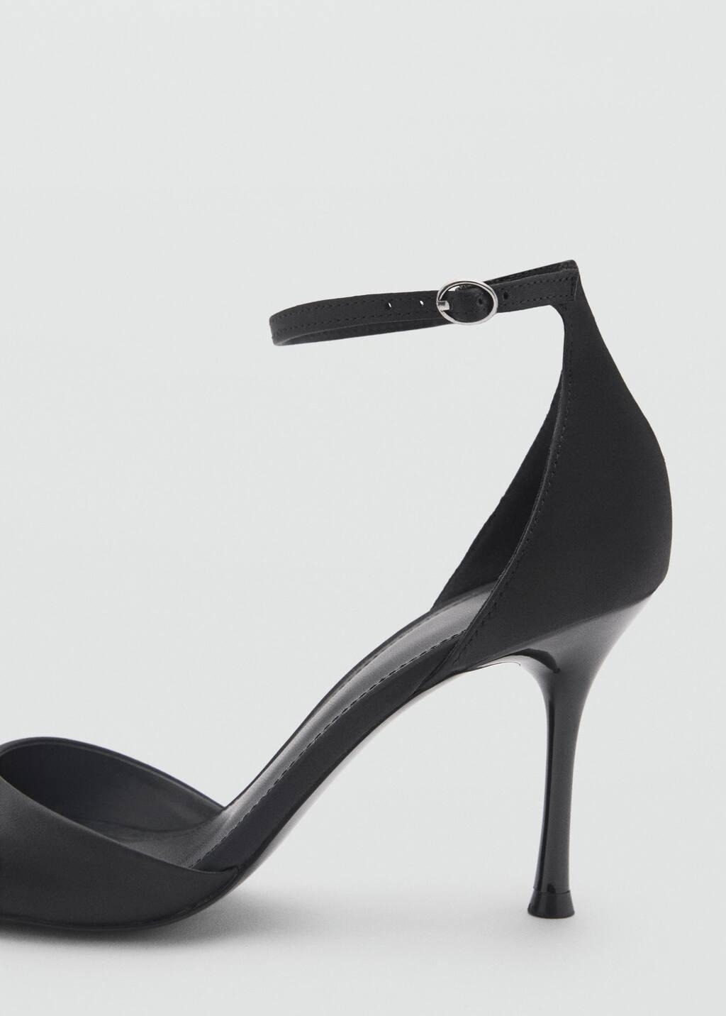 Black Sling Back Heel Shoes, , large image number 3