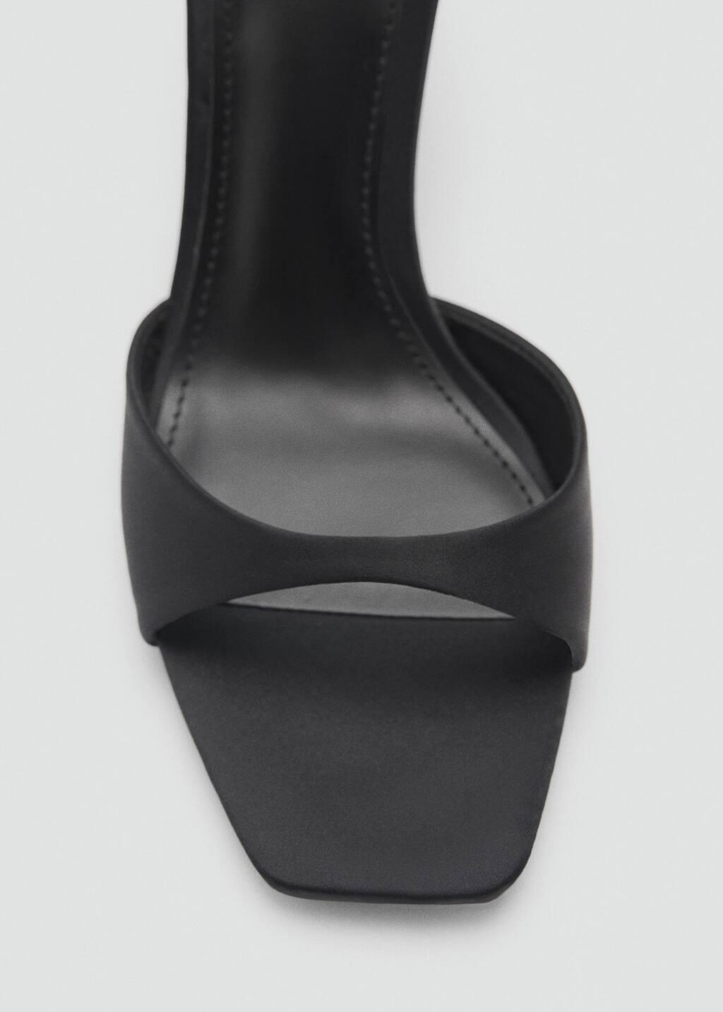 Black Sling Back Heel Shoes, , large image number 5