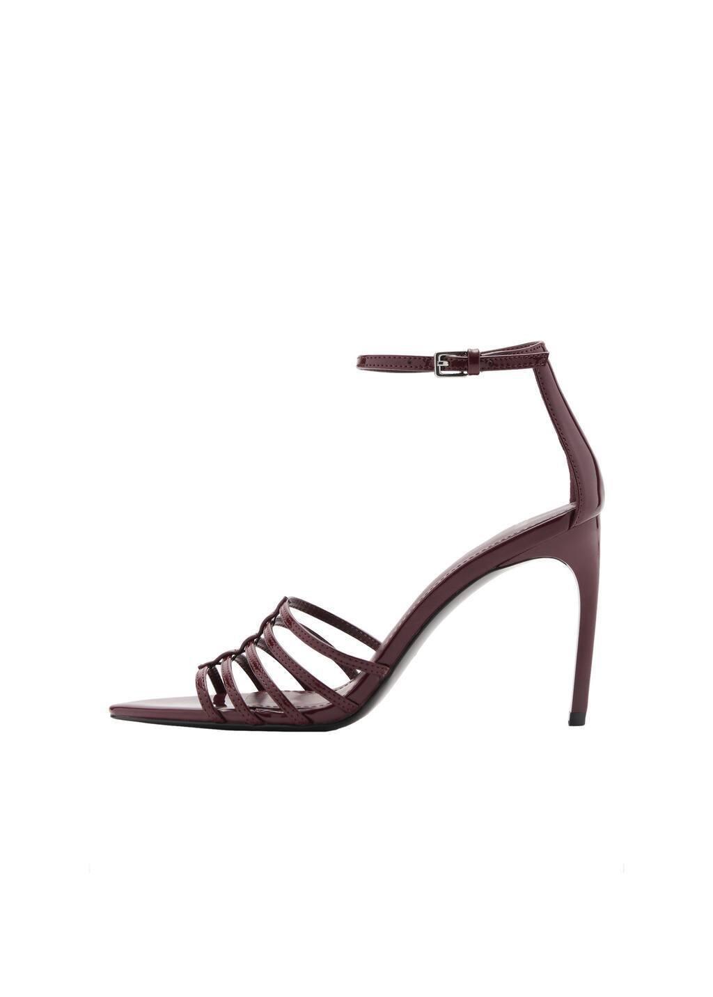 Red Strappy Heeled Sandals, , large image number 2