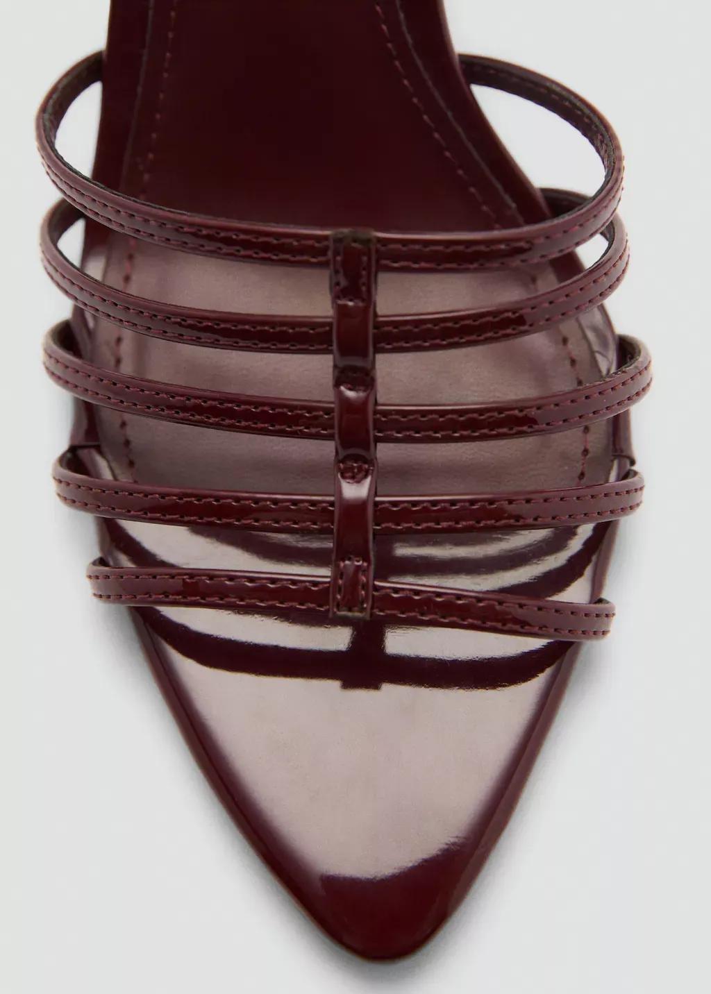 Red Strappy Heeled Sandals, , large image number 3